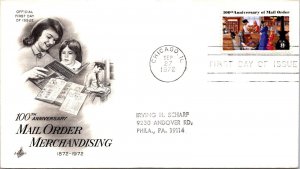 FDC 1972 SC #1468 Artcraft Cachet - Chicago, ILL - Single - F78538