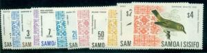 SAMOA #265-74B Complete set, Birds, og, LH, VF, Scott $72.35