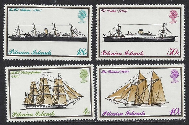 1975 Pitcairn Islands 147-150 Ships with sails 8,00 €