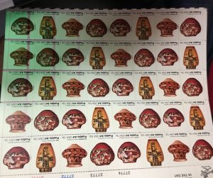 1706-09 Pueblo Art Pottery ERROR 1977 Mint sheet Major Tagging Shift