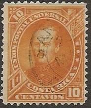 Costa Rica 1883 Sc #19 Próspero Fernández 10c, used