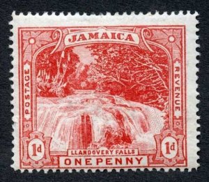 Jamaica SG31 1d Llandovery Falls wmk to the right M/M cat 15 pounds