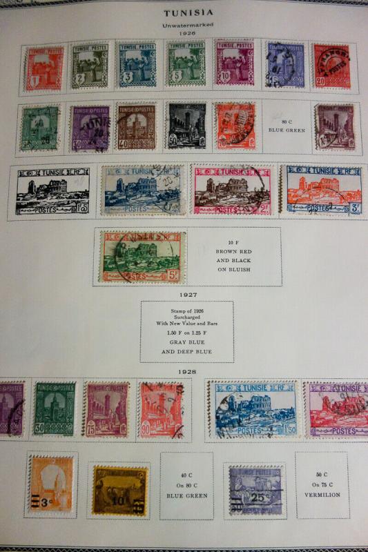 Tunisia Mint & Used Stamp Collection on Specialty Pages