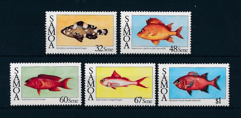 [49026] Samoa 1986 Marine life Fish MNH