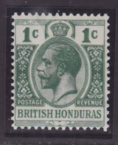 British Honduras-Sc#75- id13-unused NH og KGV 1c green-1913-17-