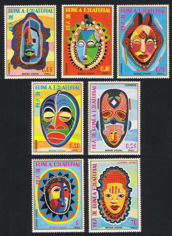 Eq. Guinea African Masks 7v