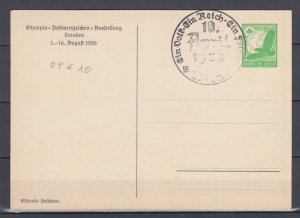 Third Reich Propaganda Postcard Zeppelin 1936