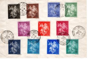 Romania 1939 Sc B99-109 FDC