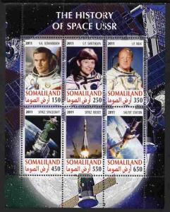 Somaliland 2011 History of Space - USSR #02 perf sheetlet...