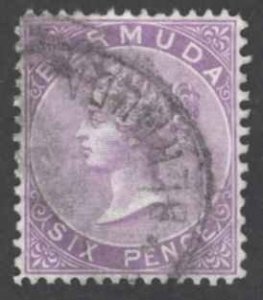 Bermuda Sc# 8 Used 1903 6p violet Queen Victoria