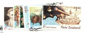 1997 New Zealand SC #1413-18 DISCOVERERS Commemorative set  used stamps