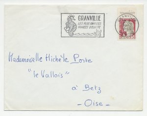 Cover / Postmark France 1964 Sea horse - Starfish