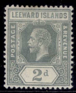 LEEWARD ISLANDS GV SG49, 2d slate grey, M MINT.