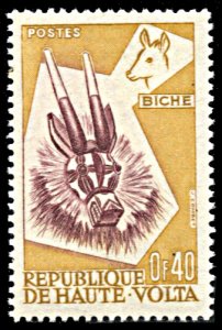 Upper Volta 72, MNH, Deer Mask