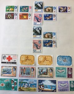 FIJI 1960/80 Red Cross Sealife Christmas Ships MH&Used Apx 260 stamps/APR448 