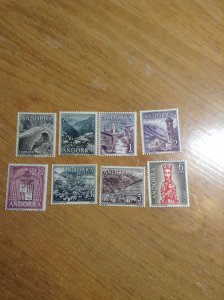 Andorra  (Spanish)  # 50-57  MNH