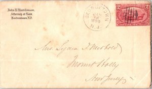 United States New Jersey Georgetown 1899 circular bar grid  1847-1903  2c Tra...