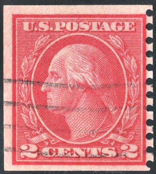 SC#492 2¢ Washington Coil Single (1916) Used