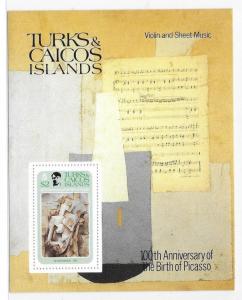 Turks & Caicos 1981 Music Picasso S/S MNH C2