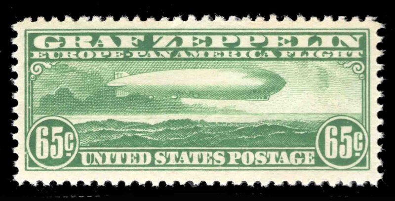 MOMEN: US STAMPS #C13 GRAF ZEPPELIN MINT OG NH VF/XF+ LOT #78551