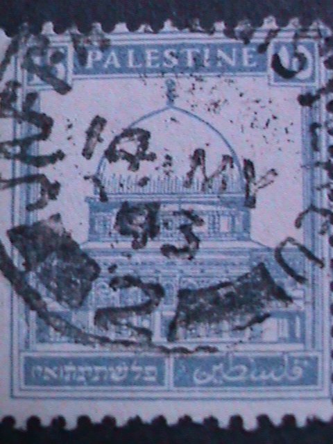 ​PALESTINE-1927- SC#76 MOSQUE OF OMAR VF 96 YEARS OLD-FANCY CANCEL RARE