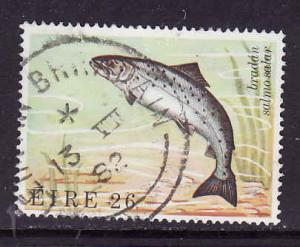 Ireland-Sc#527-used-26p Salmon-Fish-1982-