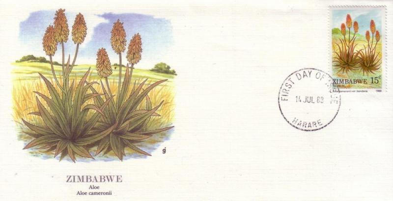 Zimbabwe FDC SC# 560 Aloe Vera L406