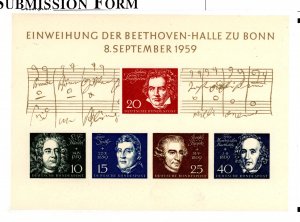 Germany #804 Mint (NH) Souvenir Sheet