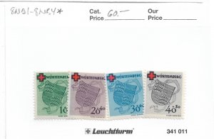 Germany: Wurttemberg Sc #8NB1 - 8NB4 MH (57512)