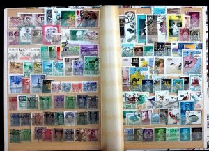 Wordwide Stamp Collection Lot 1000 MNH, MH, Used Vintage Stock Book Album