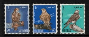 ABU DHABI 1965 Falcons; Scott 12-14; MNH