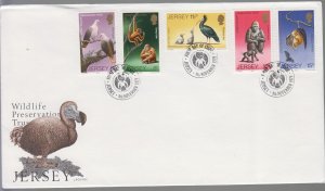 Jersey 1979,  Wildlife No3, set of 5 on FDC