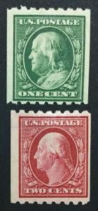 MOMEN: US #390-391 MINT OG H #25497