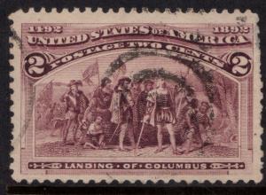 U.S. Scott #231 2-Cent Stamp - Used Single