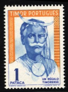 Portuguese Colonies, Timor #252 Cat$17.50, 1948 1p orange, blue and ultramari...