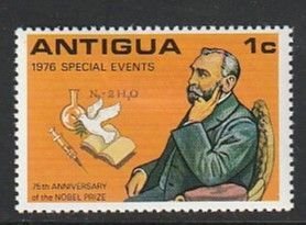 1976 Antigua - Sc 454 - MH VF - 1 single - Alfred Nobel