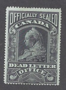 Canada # OX2 MINT OGH OFFICIALLY SEALED DEAD LETTER OFFICE BS27850