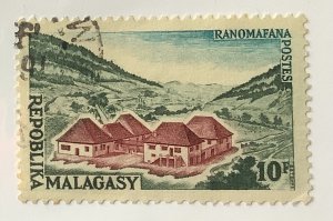 Malagasy 1962 Scott 328 used - 10fr, Tourism, General Gallieni