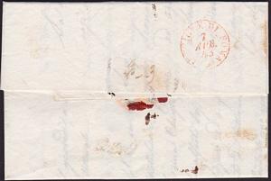 ITALY 1843 folded letter straight line NARNI to Rome........................4774