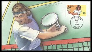 #2964 Tennis Bevil FDC