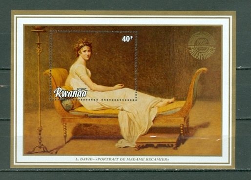 RWANDA 1982 PAINTING #1107 SOUVENIR SHEET MNH...$3.00