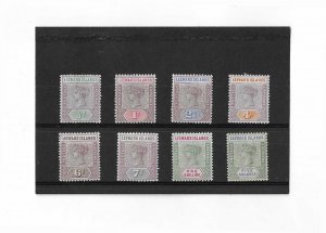 Leeward Islands Sc #1-8  complete set of Victorias NH VF