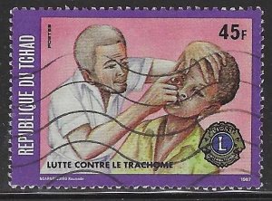 Chad #573B (1987), postally used single