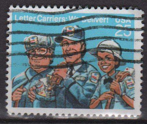 USA 1989 - Scott 2420 used - 25c, Letter Carriers 