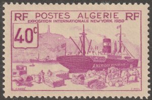 Algeria, stamp, Scott#127,  mint, hinged,  40c,