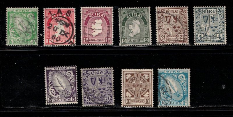 IRELAND Scott # 106//17 Used - Various Designs - Short Set