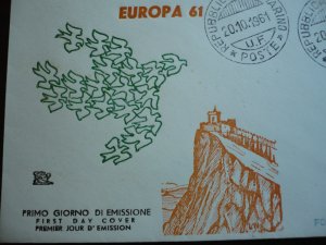 Europa 1961 - San Marino - First Day Cover