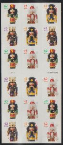 4371b, ATM Pane of 18,  Holiday Nutcrackers, MNH,  PL# V1111.