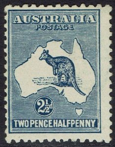 AUSTRALIA 1915 KANGAROO 2½D 3RD WMK