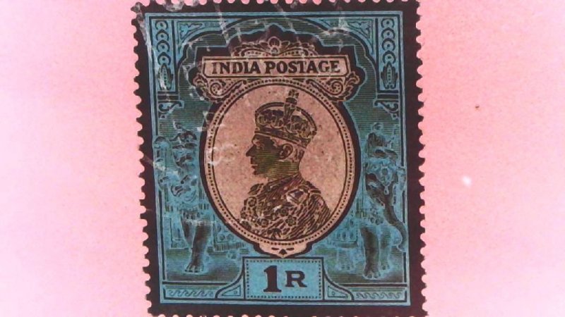 1937 S-IN162 King George VI Watermark Star